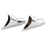 Vance & Hines 16923 Fishtail End Cap Dual; Dual; Chrome