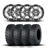Rines ITP SS212 de 14" mecanizados en negro y neumáticos Versa Cross XTR [32x10-14]