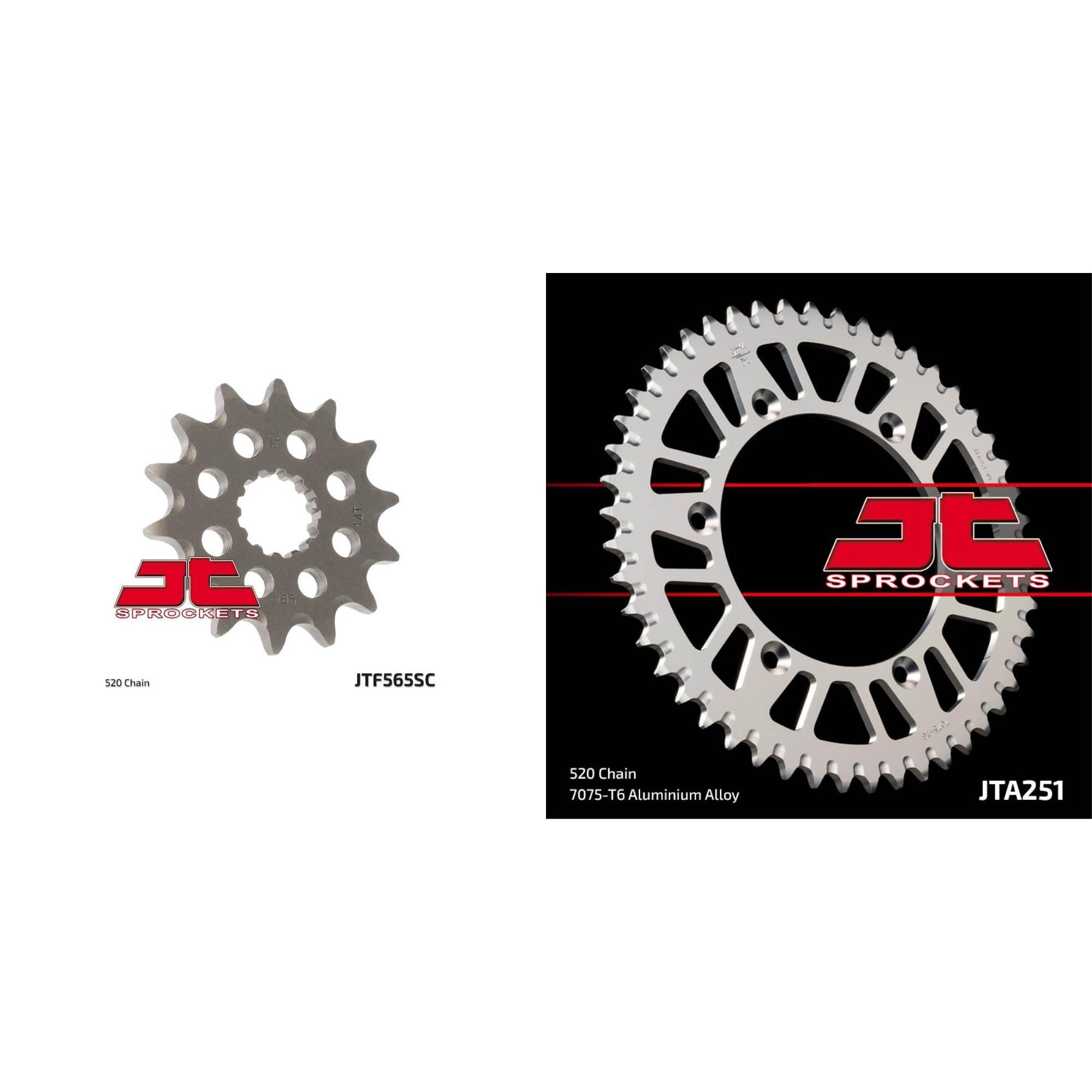 Front Steel and Rear Aluminum Sprocket Kit for OffRoad YAMAHA YZ450F 2005-2006