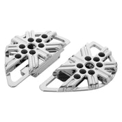 Arlen Ness Chrome 10 Gauge Passenger Rear Floorboards for Harley FLH ST FLD New
