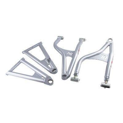 High Lifter Front Forward Upper And Lower Silver Control Arms With Ball Joints For Polaris Models HDFFA-RZR1-1-S-BJI
