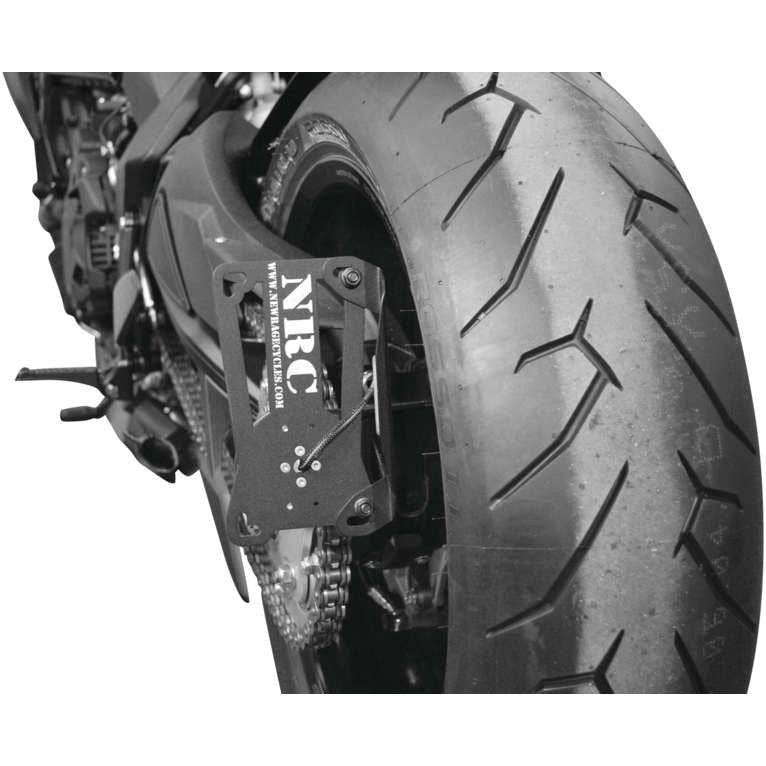 New Rage Cycles Side License Plate Mount Black - DRAG19-SIDE