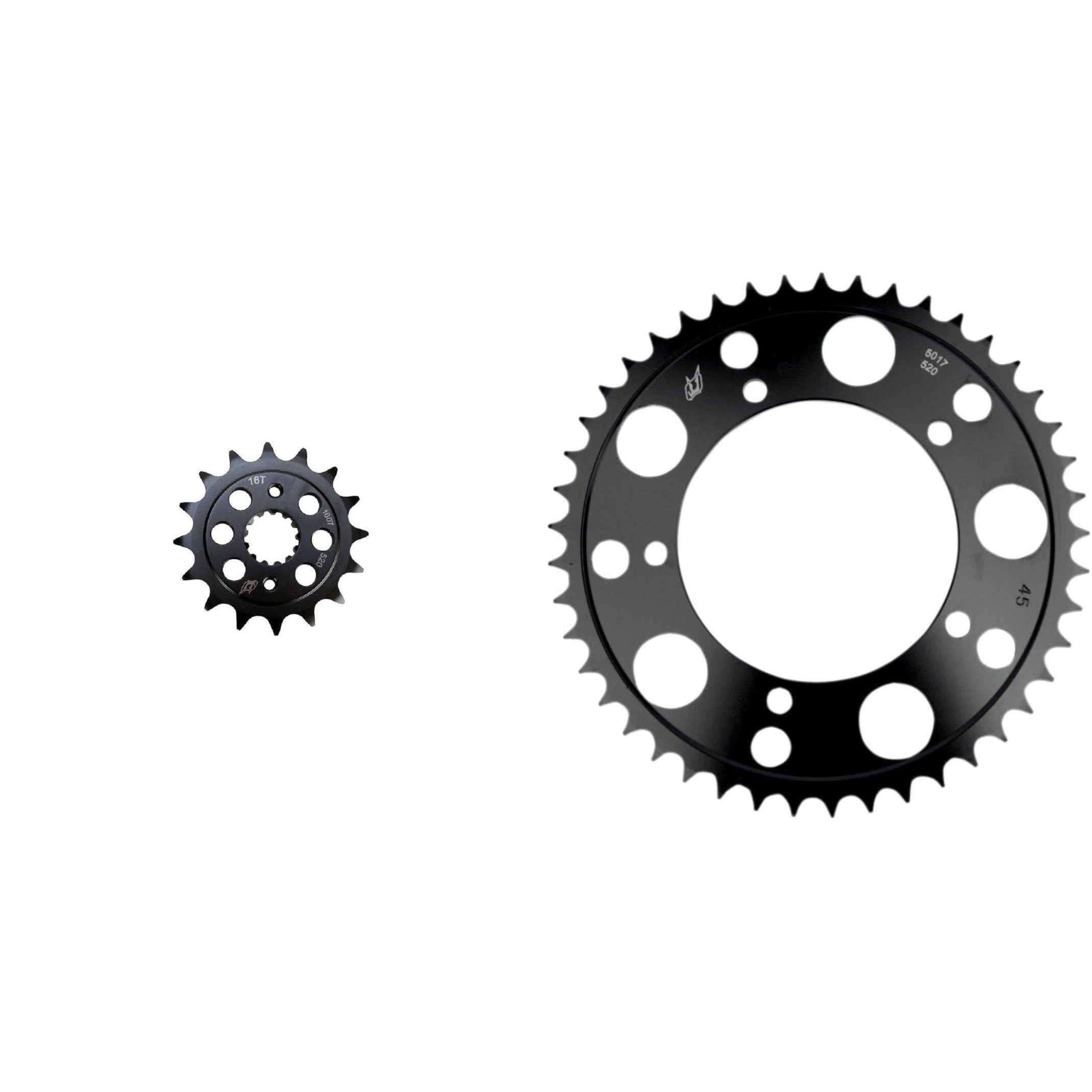 DRIVEN 520 Front & Rear Steel Sprocket Kit for Street SUZUKI GSX-R600 2004-2005