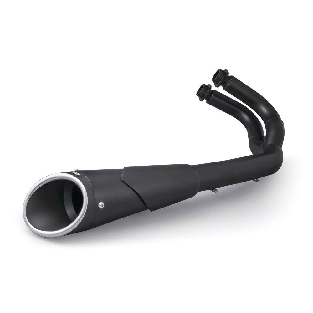 Freedom Performance Combat 2-into-1 Shorty Exhaust 4.5" Black Black Tip For Kawasaki Vulcan S 2015-2021