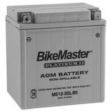 BikeMaster AGM 12V Platinum Battery For CFMOTO CForce 400 2016-2020 Grey