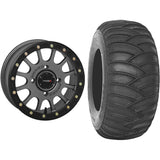 Set of 2 Mounted Wheel and Tire Kit Wheel: 15x7 5+2 4/156 Tire: 32x10-15 2 Ply