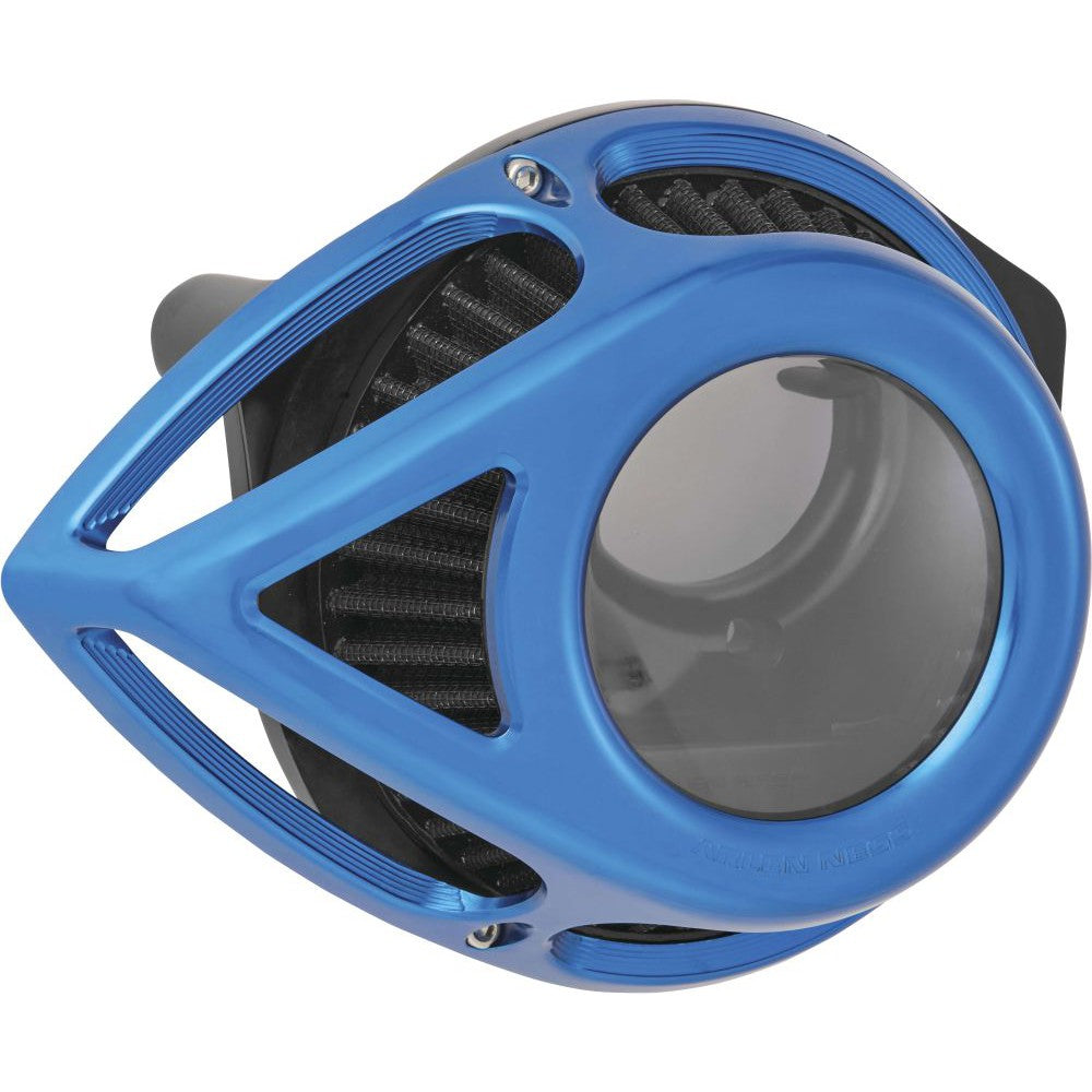 Arlen Ness Clear Tear Sucker Blue Air Cleaner 18-949
