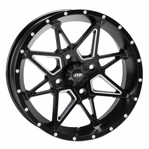 ITP Tornado Wheel Matte Black 15x7 4/115 5+2 1721959727B
