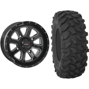 Set of 2 Mounted Wheel and Tire Kit Wheel: 14x7 4+3 4/137 Tire: 30x10-14 8 Ply
