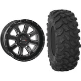 Set of 2 Mounted Wheel and Tire Kit Wheel: 14x7 4+3 4/137 Tire: 30x10-14 8 Ply