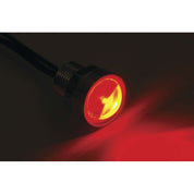 Letric Lighting Royal Flush Mount G2 LED 3-Wire, 9/16", Black/Red/Red