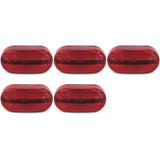 Set of 5 Oblong Clearance Light Red