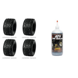 Set of 4 ATV DURO Tires (DI-K968 22x11-10 Front/Rear) with QUADBOSS Sealant
