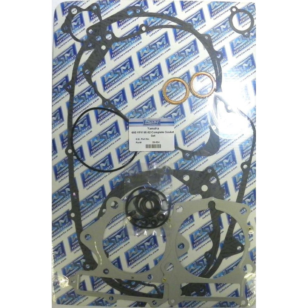 WSM Complete Gasket Kit For Yamaha 600 Grizzly 98-01 25-524