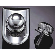 KURYAKYN CHROME SEAT SCREW AND BEAUTY CAP FOR HARLEY-DAVIDSON MODELS EACH 9035