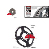 520H Heavy-Duty Chain Natural, Front & Rear Sprocket Kit SUZUKI GN400T 1980-1982