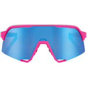 100% S3 Performance Sunglasses Matte Pink with HiPER Blue Mirror Lens - 61034-263-75