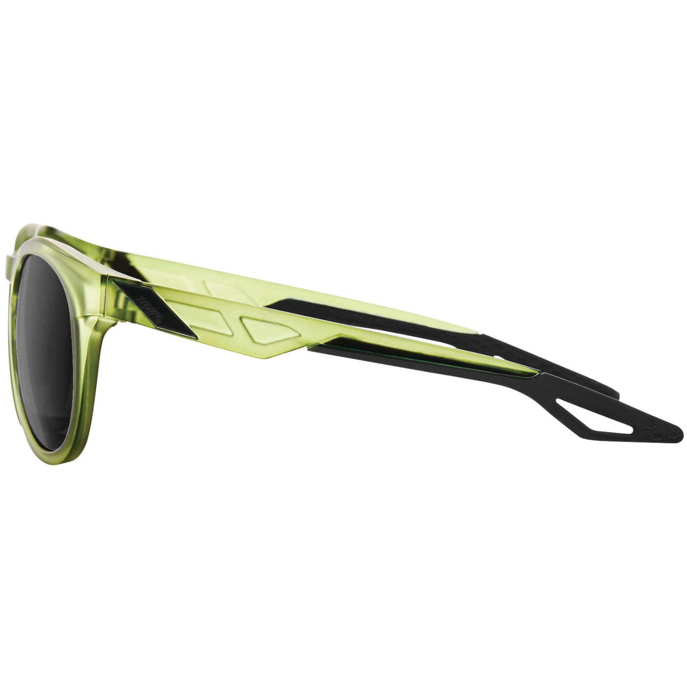 100% Campo Sunglasses Matte Translucent Olive Slate with Black Mirror Lens - 61026-296-61