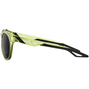 100% Campo Sunglasses Matte Translucent Olive Slate with Black Mirror Lens - 61026-296-61