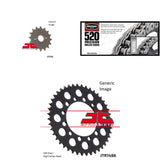 520 Chain Natural, Front & Rear Sprocket Kit for KAWASAKI EX250 Ninja 1986-1987