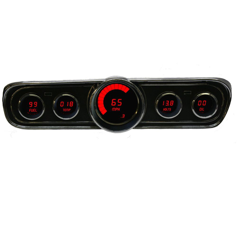 Intellitronix 1965-1966 Ford Mustang LED Digital DP7001 - Red