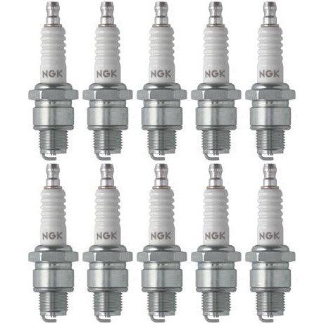 Set of 10 NGK Standard Spark Plugs for Suzuki TS125 1977-1976 Engine 125cc