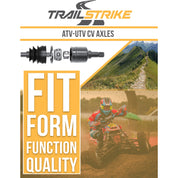 TrailStrike Front Pair CV Axles For John Deere Gator XUV 620i 4x4 Green 2007-2008 To 030583 Serial Number