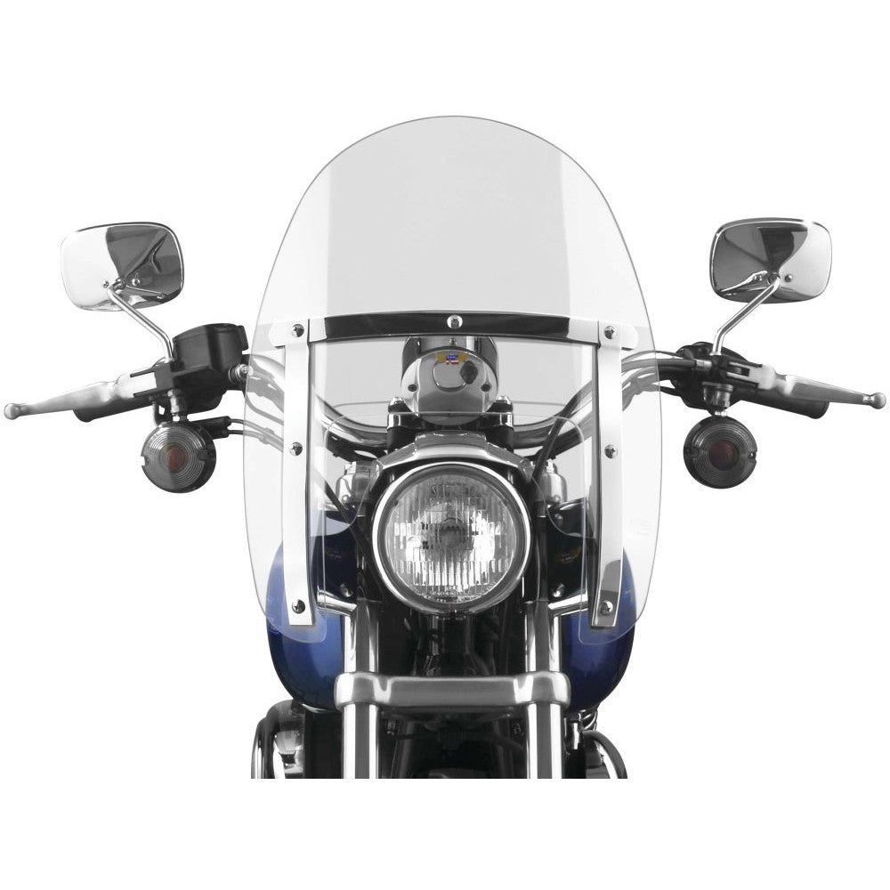 National Cycle Clear Ranger Heavy Duty Windshield With Mount Kit, Straight Forks
