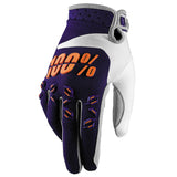 100% Men's Airmatic Gloves Navy/Orange S - 10004-015-10
