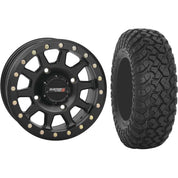 Set of 2 Mounted Wheel and Tire Kit Wheel: 15x7 5+2 4/156 Tire: 32x10-15 8 Ply