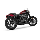 Two Brothers 2-Into-1 Comp-S Exhaust - Black w/Carbon Fiber Tip for 14-16 XL