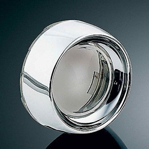 KURYAKYN SMOKE CHROME DEEP DISH BEZEL 2010-2017 HARLEY BULLET TURN SIGNALS 2107