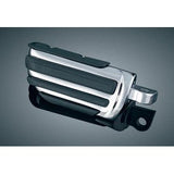 Estriberas de piloto cromadas para Harley FXSTD Softail Deuce 2000-2007, montaje macho, de Kuryakyn