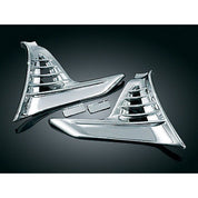 Kuryakyn Chrome Louvered Chrome Battery Box Covers Trim Honda Goldwing 2010 1800