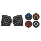 SSV Works Front 6.5" Speaker Pods With Orange Grilles For Can-Am Defender HD10 18-22