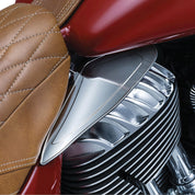 Kuryakyn Dark Smoked Seat Saddle Shields Heat Deflectors Indian Chieftain 7181