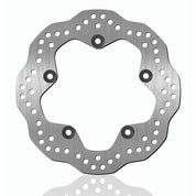 BikeMaster Brake Rotor For Yamaha FZ-09 2013-2015 Contour Rear Silver