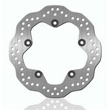 BikeMaster Brake Rotor For Yamaha FZ-09 2013-2015 Contour Rear Silver