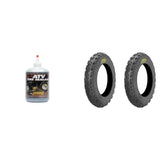 Juego de 2 neumáticos delanteros ITP Holeshot MXR6 20x6-10 de 2 capas con sellador QUADBOSS