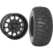 Set of 2 Mounted Wheel and Tire Kit Wheel: 15x7 5+2 4/156 Tire: 32x10-15 2 Ply