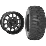 Set of 2 Mounted Wheel and Tire Kit Wheel: 15x7 5+2 4/156 Tire: 32x10-15 2 Ply