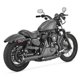 Vance And Hines Twin Slash Muffler 3in Slip On Exhaust Black With Fuelpak FP3
