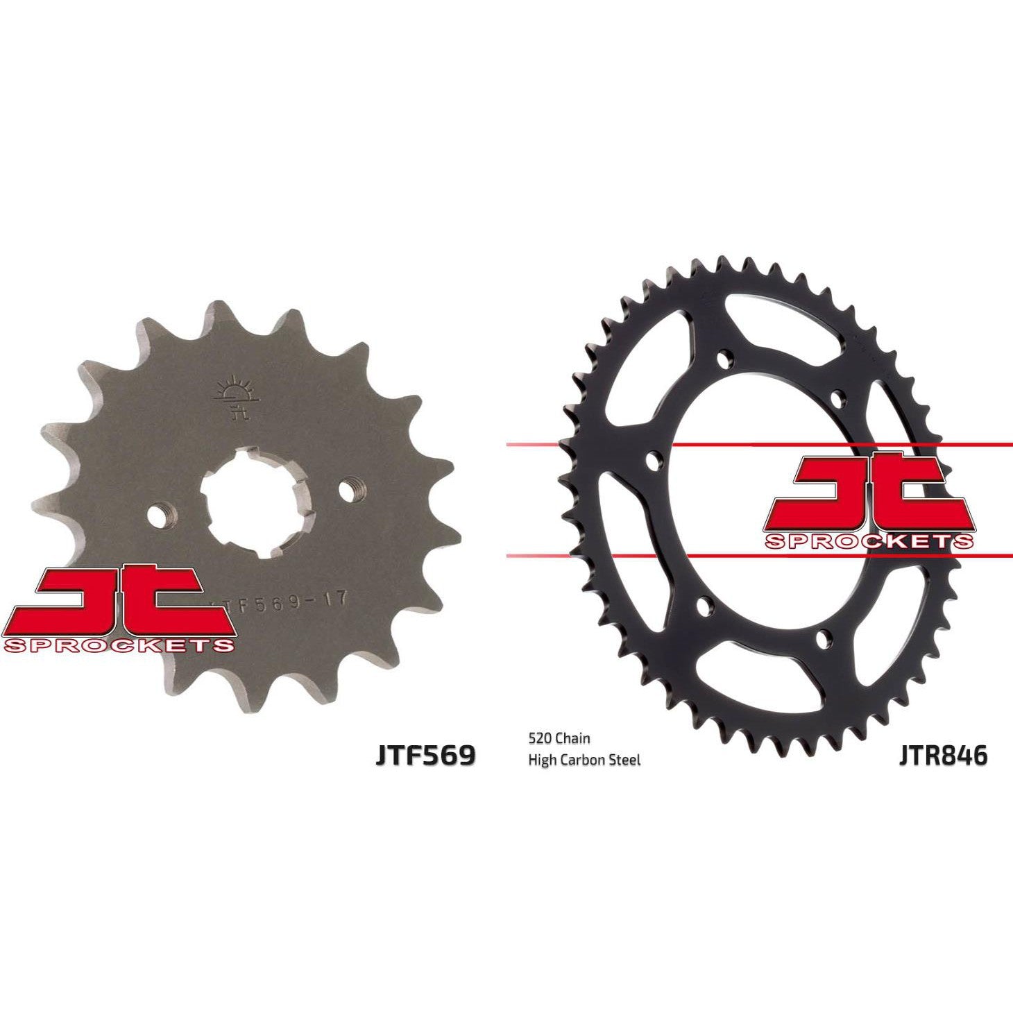 Front & Rear Sprocket Kit for YAMAHA RZ350 F/N-USA 86-88 JT Sprockets