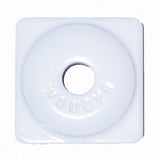 Woodys Square Aluminum Plate 5/16" White Bag Of 144 ASW2-3815-C