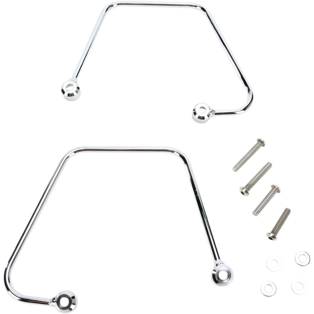 Cobra Saddlebag Supports Chrome - 02-6270