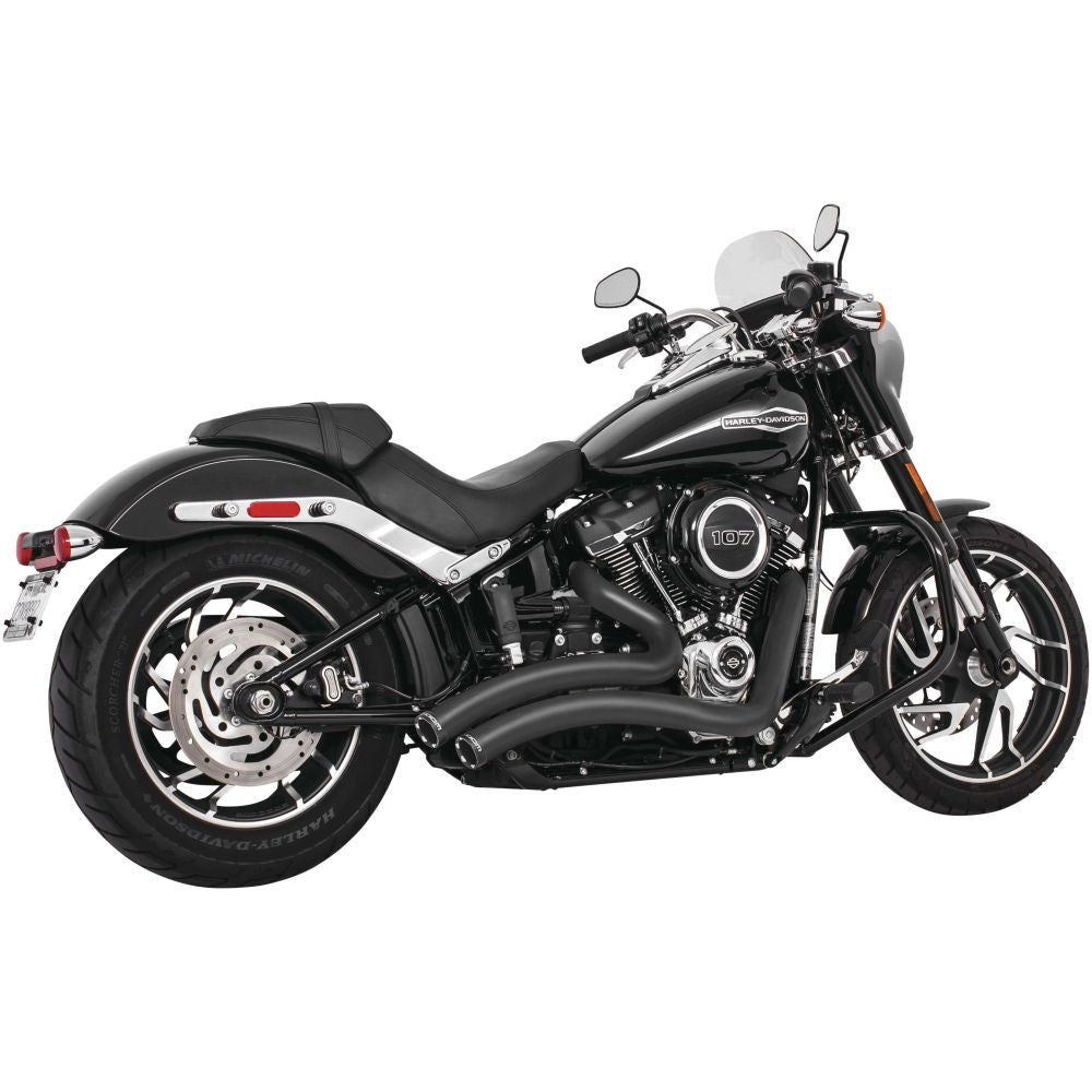 Freedom Performance Sharp Curve Radius Exhaust with Star Tips Black - HD01179