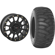 Set of 2 Mounted Wheel and Tire Kit Wheel: 15x7 5+2 4/156 Tire: 32x10-15 2 Ply