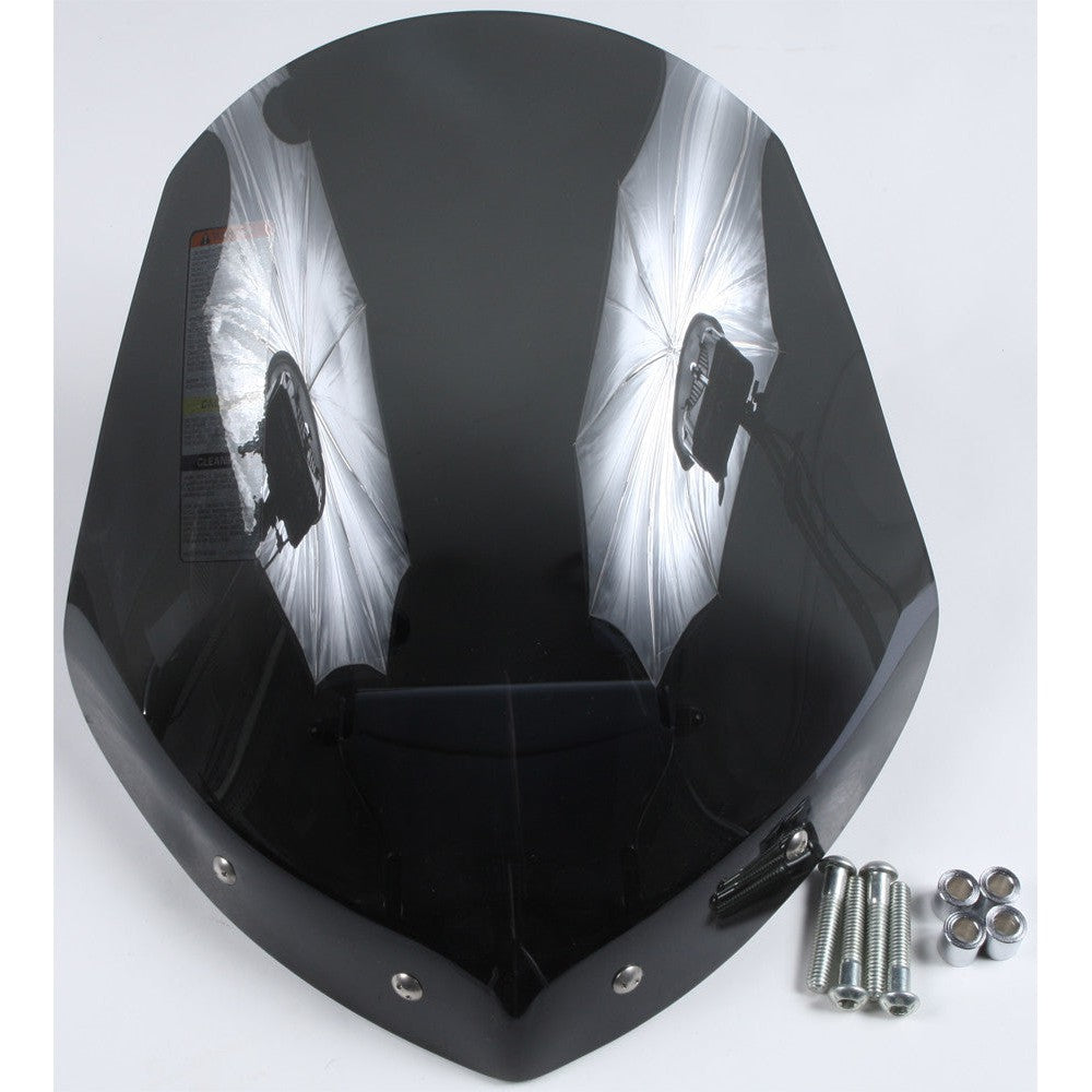 National Cycle Clear Touring Heavy Duty Windshield With Mount Kit, Covered Forks