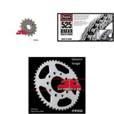 Kit de cadena BMXR 525 rosa, piñón delantero y trasero para HONDA VT600C (calle, 1989-2007)
