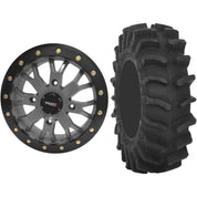 Set of 2 Mounted Wheel and Tire Kit Wheel: 15x7 6+1 4/137 Tire: 33x10-15 8 Ply